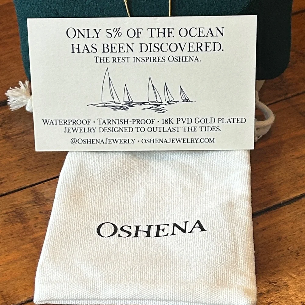 Oshena Designer Beachwear beaded‎ Gold Necklace NEW release!